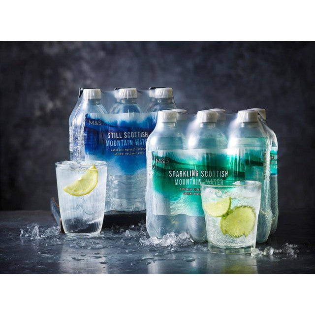 M&S Still Scottish Mountain Water bottled water 6x500ml, imported from the UK