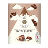 M&S Swiss Hazelnut & Milk Chocolate Nutty Clouds chocolate snack 140g, imported from the UK