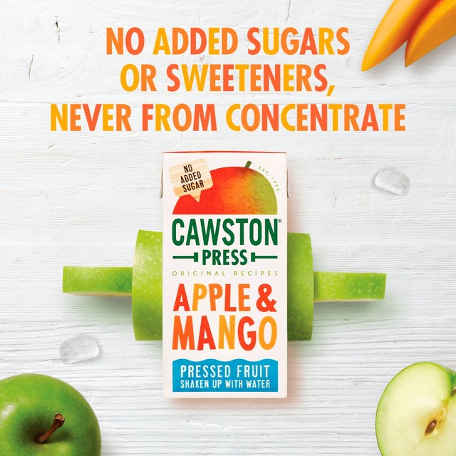 Cawston Press apple and mango juice drink, 3x200ml - British product