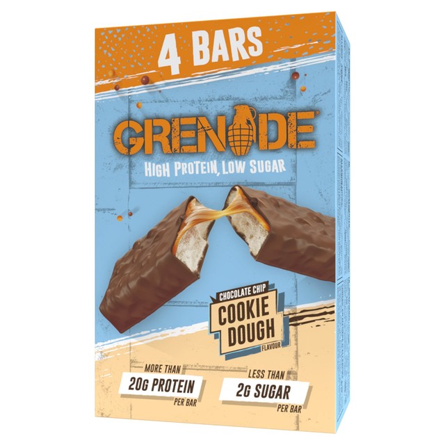 Grenade Cookie Dough Protein Bar Multipack 4 x 60g, UK version