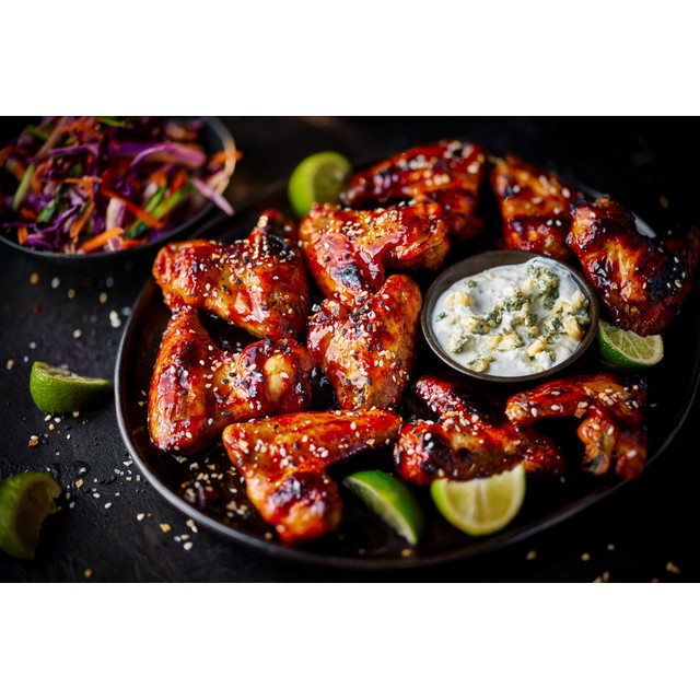 M&S Buffalo Wing Kit sauce and seasoning, imported from the UK