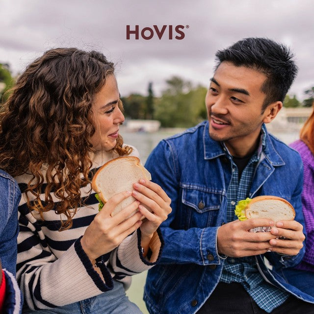 Hovis White 'n' Fibre white bread loaf 800g (British brand)