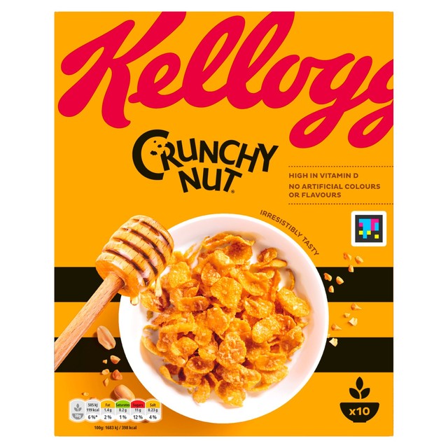 Kellogg's Crunchy Nut Original cornflakes cereal 300g, UK version