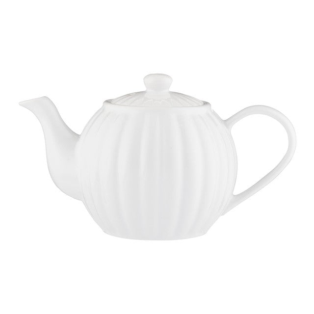 Price & Kensington Luxe Large White Teapot 1.1L, imported from the UK