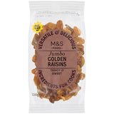 M&S jumbo golden raisins 150g, imported from the UK
