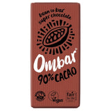 Ombar 90% Cacao dark chocolate bar 70g, imported from the UK
