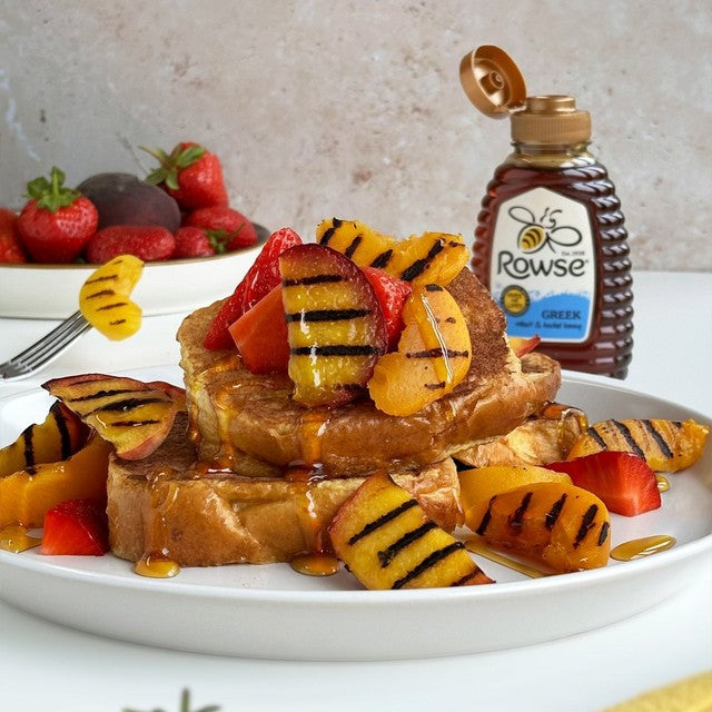 Rowse Greek Squeezy Honey 250g, imported from the UK