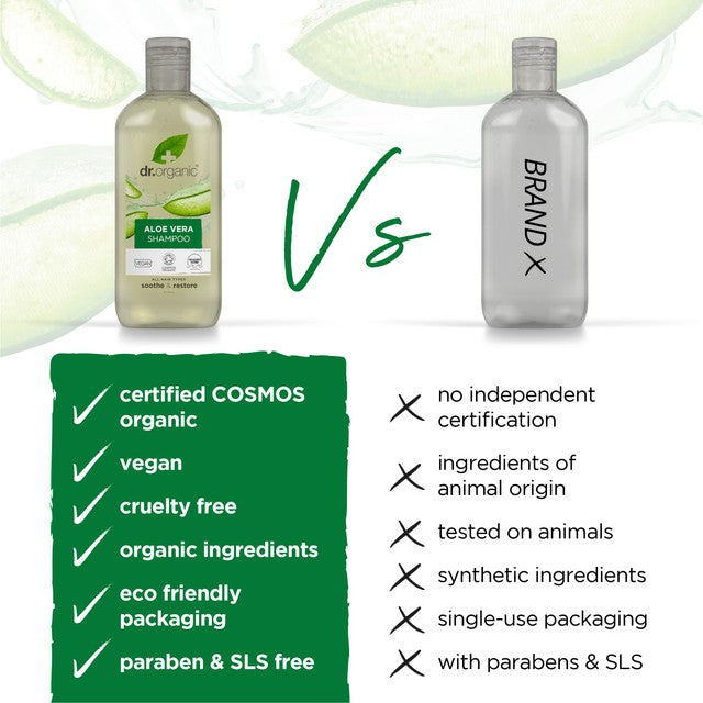 Dr Organic aloe vera shampoo - British product