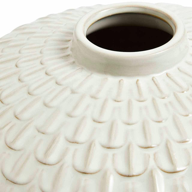 M&S medium white ceramic vase, imported from the UK