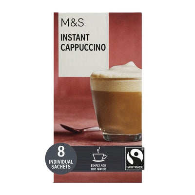 M&S Instant Cappuccino Pulver 8 Beutel 124 g
