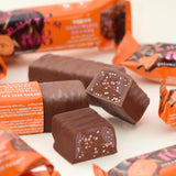 Rhythm 108 vegan orange dark chocolate bar 33g, imported from the UK