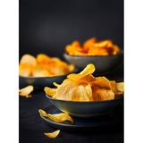 M&S extra virgin olive oil crisps unsalted 125g, imported from the UK