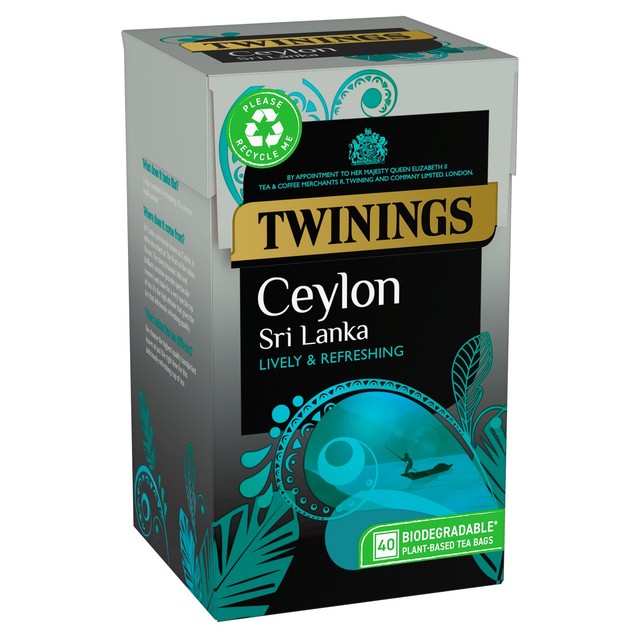 Twinings Ceylon Tea 40 Teabags (British brand)