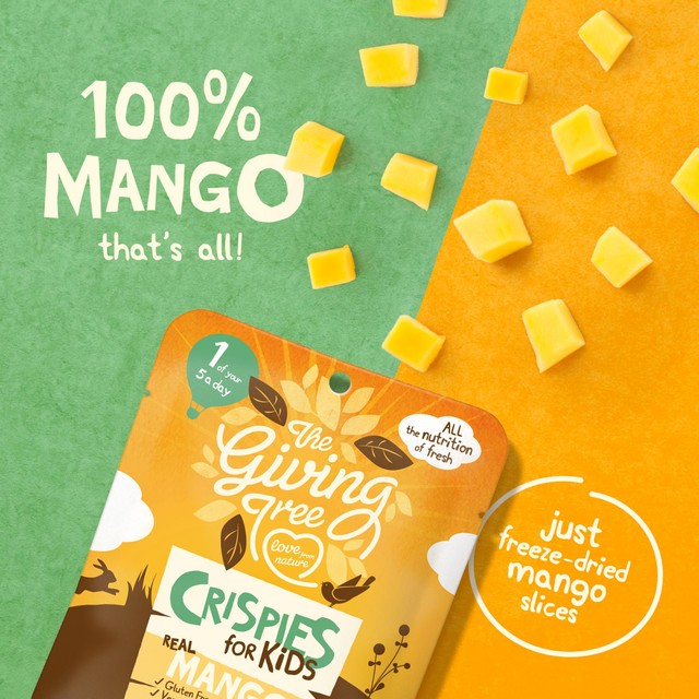 Giving Tree Freeze Dried Mango Crispies for Kids 10g, UK version