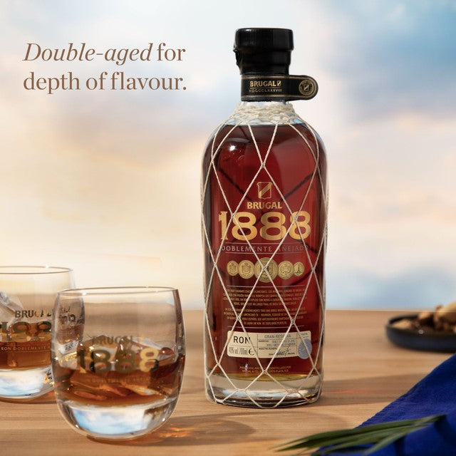 Brugal 1888 double aged Dominican rum 70cl - British product