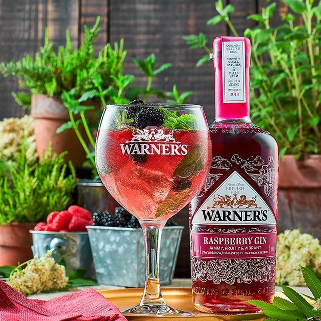 Warner's raspberry gin 70cl (British brand)