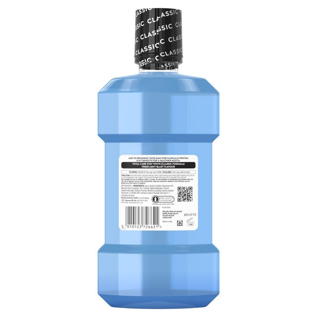 Listerine Total Care Mouthwash Intense Mint 500ml, UK version