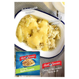 Aunt Bessie's apple crumble dessert - British product