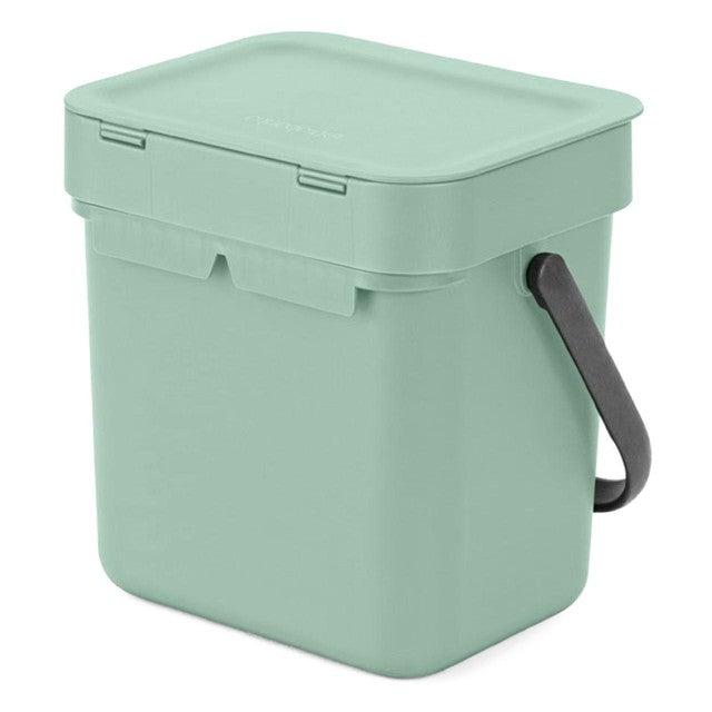 Brabantia Sort & Go Kitchen Compost Bin Jade Green 3L - British product