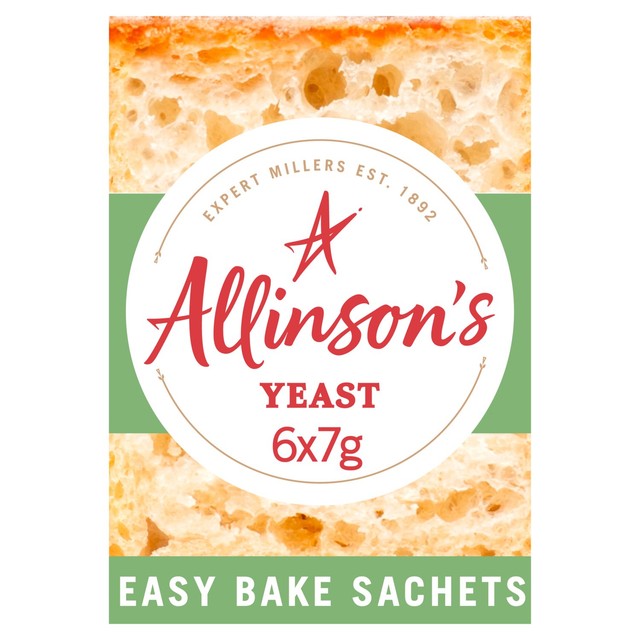 Allinson's Easy Bake Yeast 6 x 7g sachets - British product