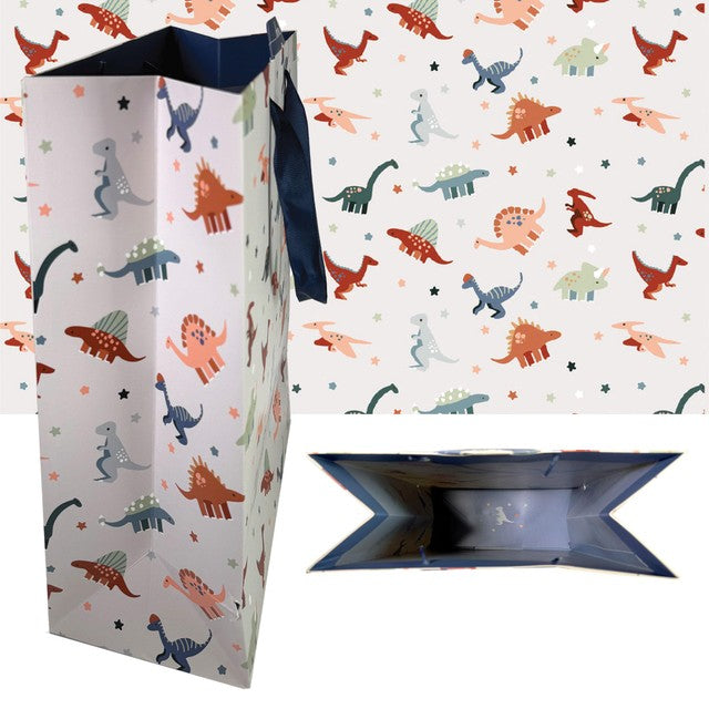 Deva large dinosaur gift bag, UK version