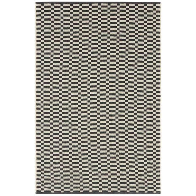M&S bath towel geometric check charcoal, imported from the UK