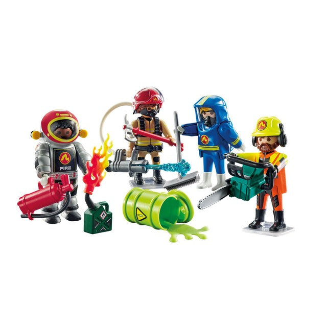 Playmobil Fire Rescue figure set, imported from the UK