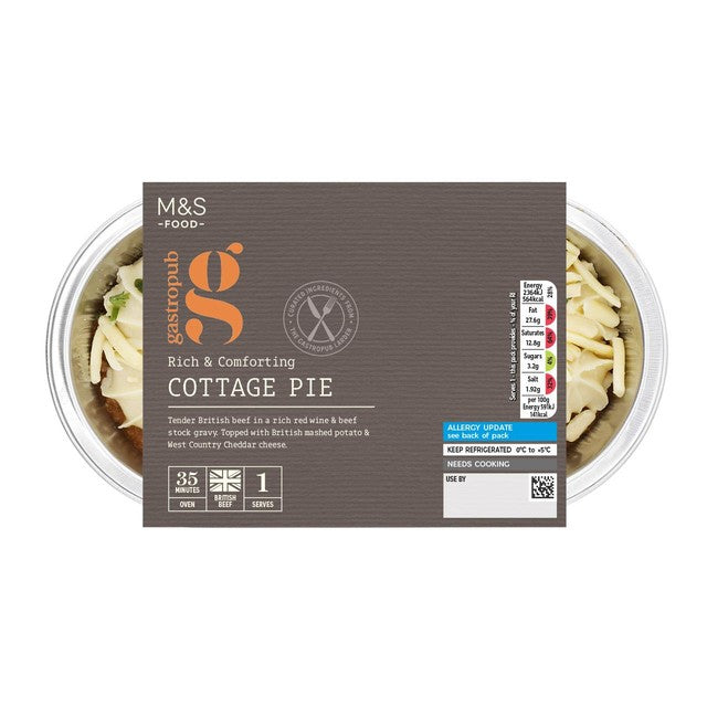 M&S Gastropub Cottage Pie 400g, imported from the UK