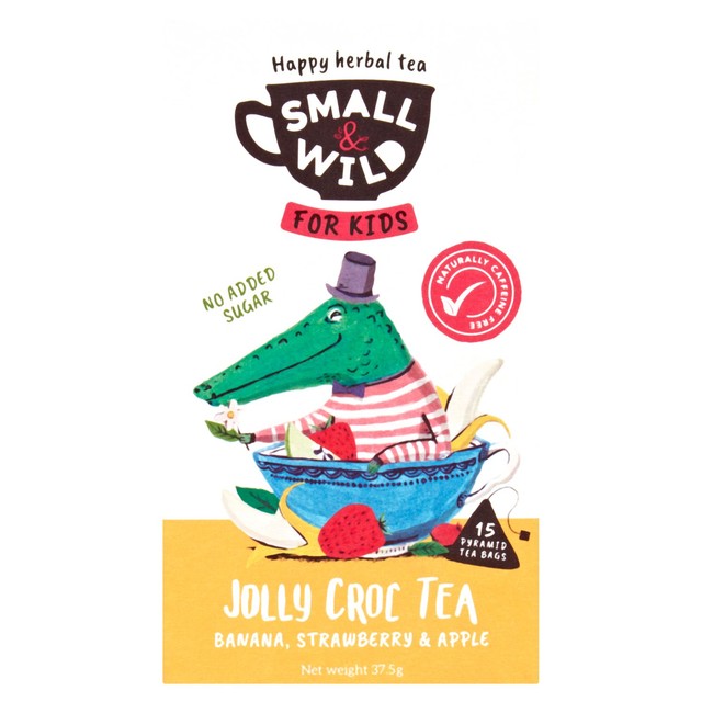 Small & Wild Jolly Croc kids herbal tea 15 tea bags (British brand)