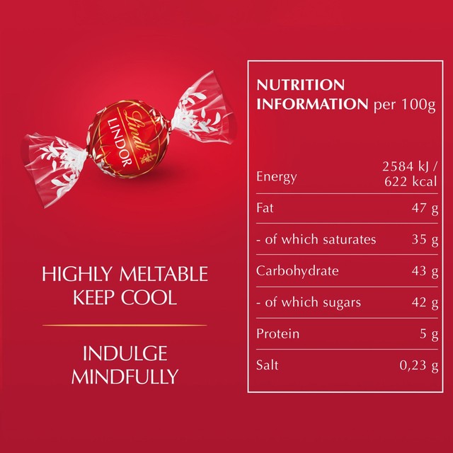 Lindt Lindor Milk Chocolate Truffles 337g, UK version