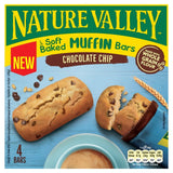 Nature Valley Chocolate Chip Muffin Bars 4 x 30g, imported from the UK
