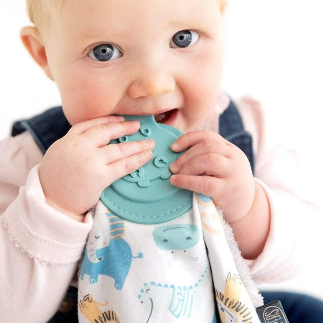 Cheeky Chompers Teether Comforter Animal Design 30cm x 44cm - British product