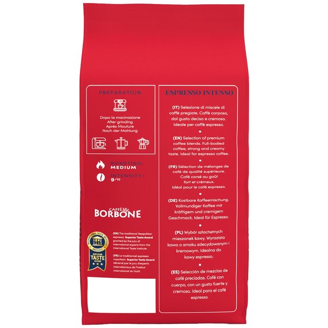Caffe Borbone Espresso Intensity 9 coffee beans 1kg - British product