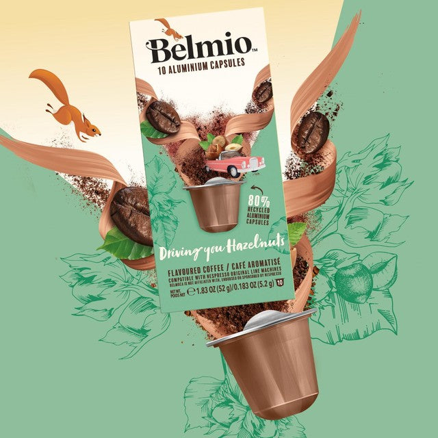 Belmio hazelnut coffee pods 10 pack - British product