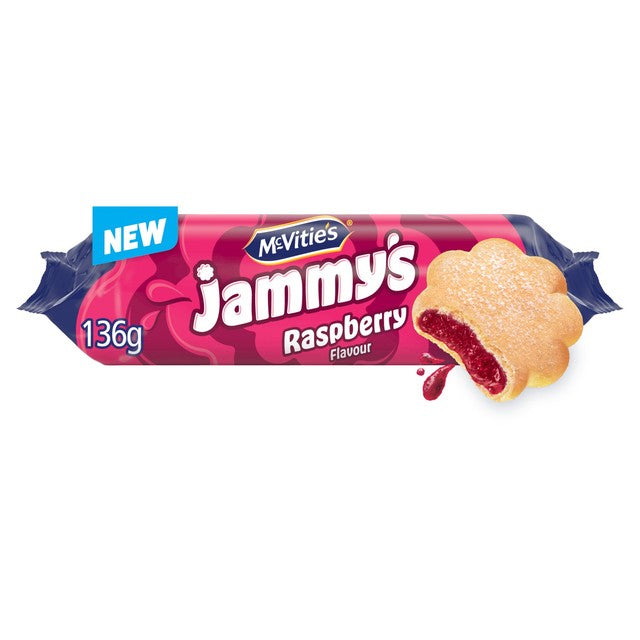 McVitie's Jammy's Raspberry biscuits, UK version