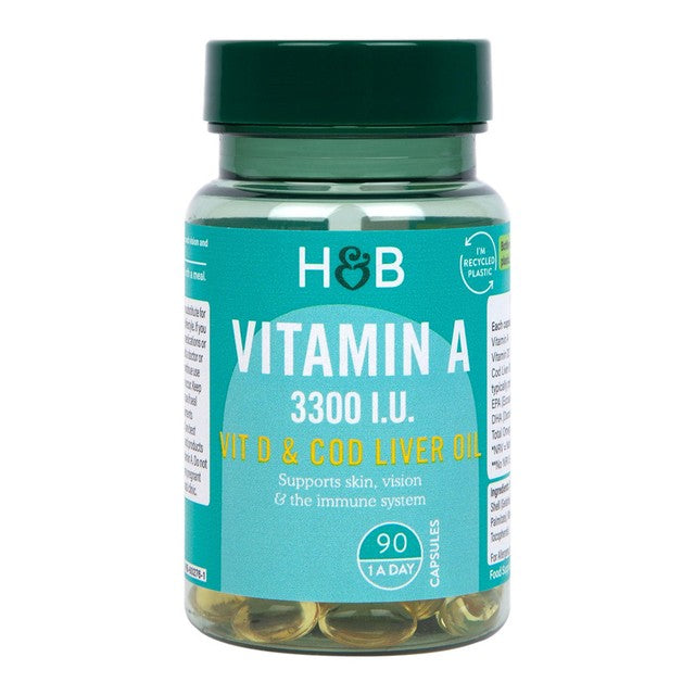 Holland & Barrett Vitamin A and D capsules 90 pack, UK version