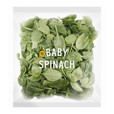M&S Junger Spinat Gewaschen & Fertig zum Kochen 320g