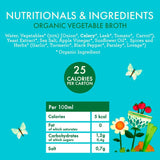 Kallo Organic Vegetable Broth carton, imported from the UK