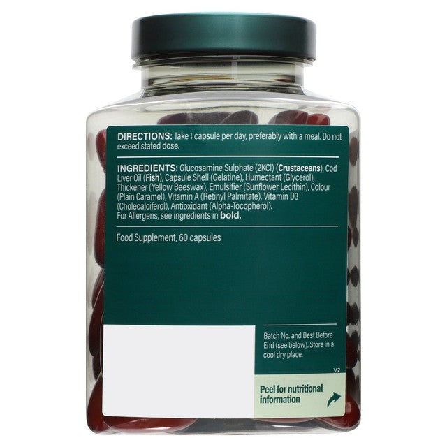 Holland & Barrett cod liver oil glucosamine capsules 60 pack, UK version