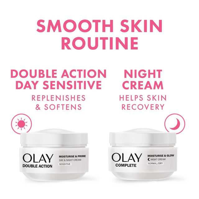 Olay double action sensitive day moisturiser cream, imported from the UK