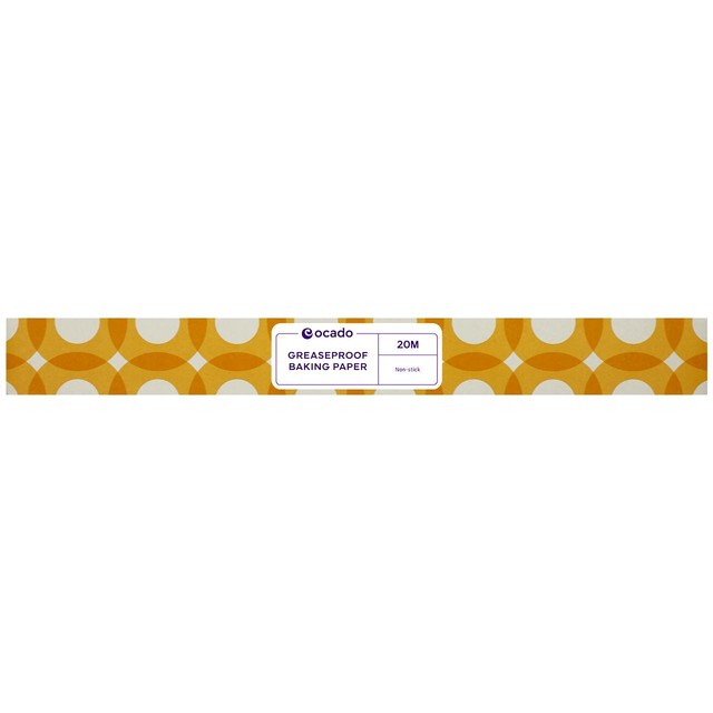 Ocado greaseproof baking paper 380mm wide, imported from the UK