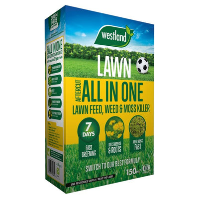 M&S Westland Aftercut All In One Lawn Feed, Weed & Moss Killer Lawn Care Granules 150M2- Buy online at McGrocer