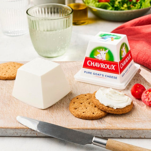 Fromage de chèvre Chavroux en pot pyramidal de 150 g - Produit britannique