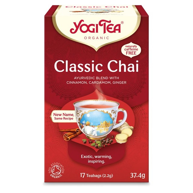 Yogi Tea Classic Chai spiced tea bags (British brand)