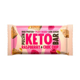 Pulsin Keto Bar Raspberry & Choc Chip 50g, imported from the UK