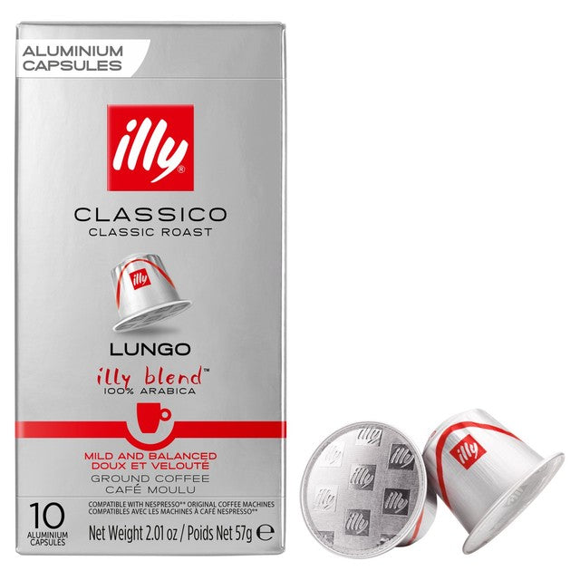 Illy Lungo coffee capsules 10 pack, UK version