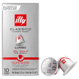 Illy Lungo coffee capsules 10 pack, UK version