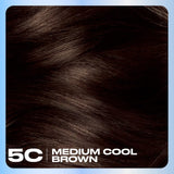 Nice N' Easy hair dye Medium Cool Brown 5C 60ml, imported from the UK