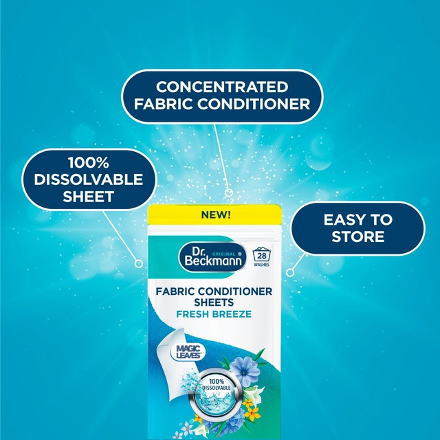 Dr. Beckmann fabric conditioner sheets Fresh Breeze 28 washes (British brand)