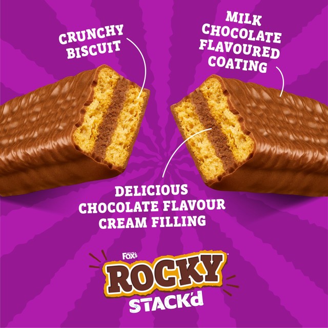 Fox's biscuit bars Rocky STACK'd chocolate cream, UK version